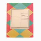 Retro Pink Green Preppy Argyle Checks Notebook Journal