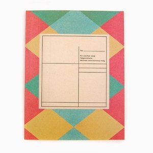 Retro Pink Green Preppy Argyle Checks Notebook Journal