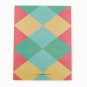 Retro Pink Green Preppy Argyle Checks Notebook Journal
