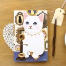 Jetoy Retro Vintage Style Cat Line Notebook Journal - Antique