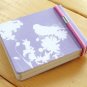 Zakka Purple Bird Flower Colorful Small Memo Note Pad