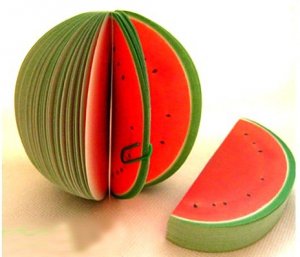 Zakka Watermelon Fruit Fun Scrapbook Paper Note Memo Pad