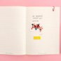 Zakka Retro Pink School Teacher Girl Dove Notebook Journal