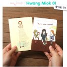 Zakka Girl Eating Ice Cream Friends SMALL Notebook Journal 2's