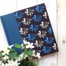 Zakka Artbox Blue Retro Birds Fabric Cover Notebook Scrapbook Journal