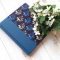 Zakka Artbox Blue Retro Birds Fabric Cover Notebook Scrapbook Journal