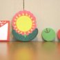 Colorful Flowers Apples Fruit Sticky Post It Note Pad