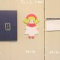 Rainbow Retro School Girl Crayon Sticky Post It Note Pad