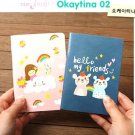 Kawaii Bear Rainbow Cloud SMALL Notebook Journal 2 In A Set