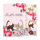 Zakka Cat Flower Garden Lace Button Sticky Post It Note Memo Pad