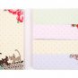 Zakka Cat Flower Garden Lace Button Sticky Post It Note Memo Pad