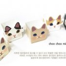 Jetoy Pink Black White Cats Animal Plastic Cube Storage Gift Box 5's