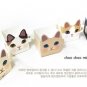 Jetoy Pink Black White Cats Animal Plastic Cube Storage Gift Box 5's