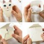 Jetoy Pink Black White Cats Animal Plastic Cube Storage Gift Box 5's