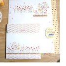 Zakka Red Flowers And Birds Letter Set Letterset