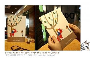 Shinzi Katoh Rainbow Forest Tree Children Medium Size Notebook