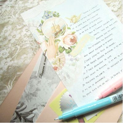 Vintage Style Shabby Chic Vintage Romantic Out To The Sea Ship Travel Letter Set Letterset