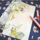 Vintage Style Shabby Chic Romantic Flowers Letter Set Letterset