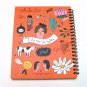 Retro Surreal Flowers Character Animal Journal Notebook Scrapbook
