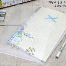 Zakka Blue Country Lace Scrapbook Notebook Journal With Folder