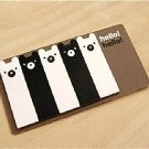 Kawaii Black White Panda Bear Cartoon Sticky Post It Memo Note Pad