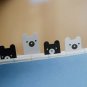 Kawaii Black White Panda Bear Cartoon Sticky Post It Memo Note Pad