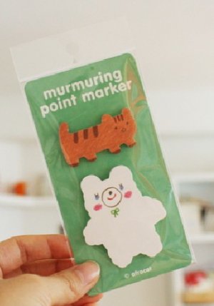 Zakka Cute Bear Cat Animal Cartoon Sticky Scrapbook Paper Note Pad