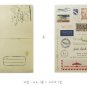 Retro Postal Airmail Stamp Stickers Travel Notebook Journal