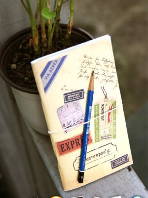 Retro Postal Airmail Tags Labels Stickers Travel Notebook Journal