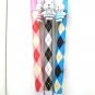 Kawaii Argyle Checks Rabbit Animal Ballpoint Pens 3's