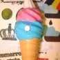 Kawaii BIG Strawberry Vanilla Ice Cream Cone Food Ballpoint Pen