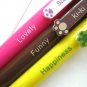 Zakka Monkey Rabbit Animal Ballpoint Pens 3's