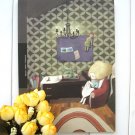 Surreal Little Girl Her Sewing Room Notebook Journal