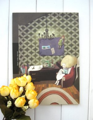 Surreal Little Girl Her Sewing Room Notebook Journal