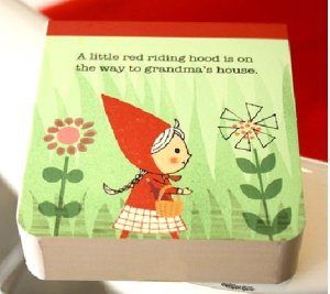 Shinzi Katoh Red Riding Hood Flowers Small Memo Note Pad