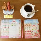 Jetoy Cat Peach Fruit Garden Flower Letter Set Letterset