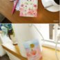 Jetoy Cat Peach Fruit Garden Flower Letter Set Letterset
