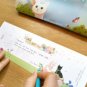 Jetoy Cats Rainbow Cloud Garden Greeting Card Letter Set Gift Box Set