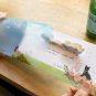 Jetoy Cats Rainbow Cloud Garden Greeting Card Letter Set Gift Box Set