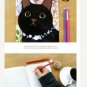 Jetoy Black Cat Rose Garden Line Slim Notebook Journal - Gamy