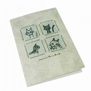Shinzi Katoh Four Cats Animal Medium Journal Notebook