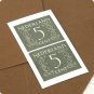 Retro Zakka Cursive Nature Leaf Letter Set Letterset