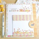Zakka Colorful Flowers And Cats Letter Set Letterset