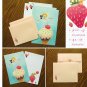 Zakka Colorful Girl Ice Cream Cherry Cat Letter Set Letterset