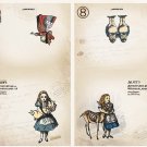 Alice In Wonderland Small Postcard Greeting Card 2 Cards Design 07 / 08
