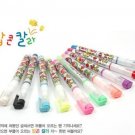 Kawaii Rainbow Colors 10 Fruity Gel Ink Colors Popcorn Craft Pens
