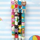 Kawaii Cat Rabbit Animal Colorful Ballpoint Pens 4's
