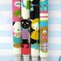 Kawaii Cat Rabbit Animal Colorful Ballpoint Pens 4's