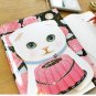 Jetoy White Cat Rose Cake Line Slim Notebook Journal - Sha Sha