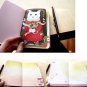 Cute Jetoy Pink Cat Blue Bird Notebook Diary Journal